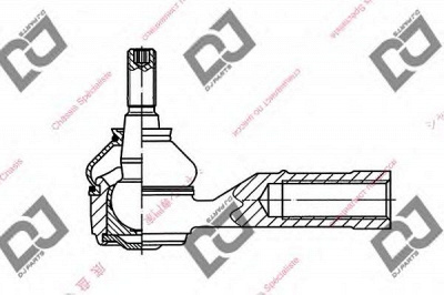 DJ PARTS de1219 -  Наконечник поперечной рулевой тяги